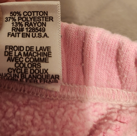 Aviator Nation Girls' Pink Lightning Bolt Sweatpants Size 10 - Picture 8 of 8